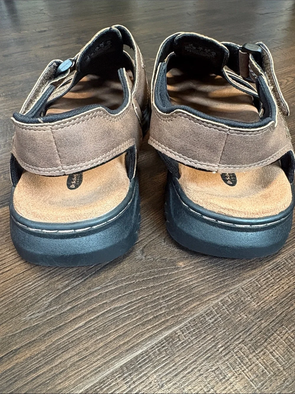 Dr. Schools Candid Fisherman Memory foam Open-Weave Men’s size 10 Sandals Brown